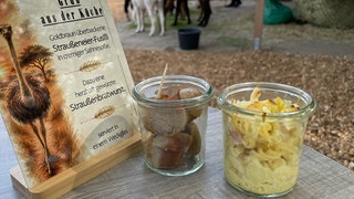 Nudelauflauf mit Straußenbratwurst 