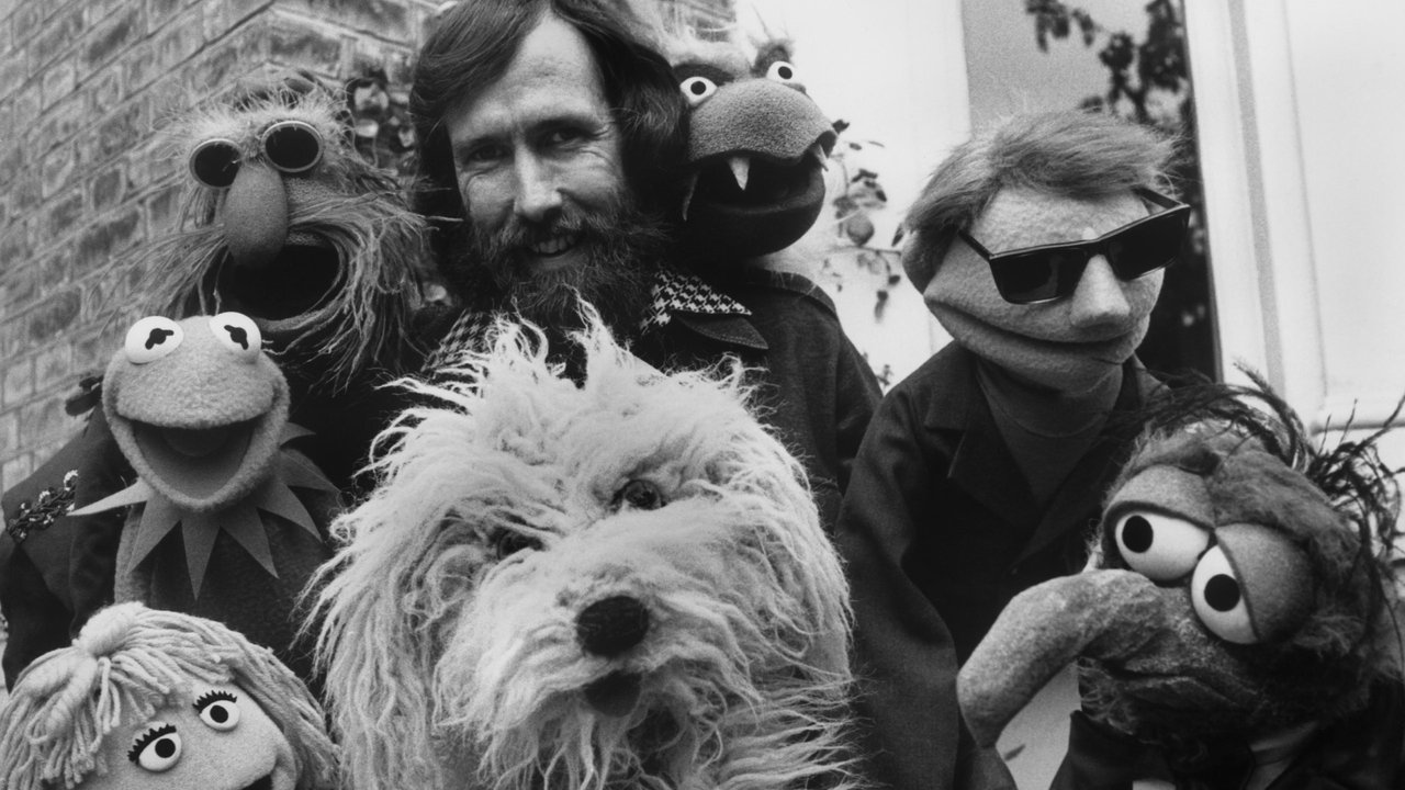 Jim Henson mit Puppen der Muppet Show