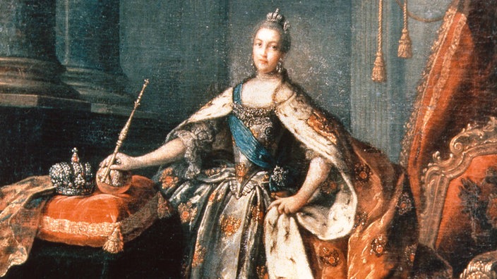 Katharina die Große, Zarin von Russland, Gemälde von Alexej P. Antropow.