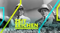 Erich Honecker (li.), erster Sekretaer des Zentralkomitees und Walter Ulbricht, Staastratsvorsitzender der DDR, bei der Parade zum 1.Mai 1972