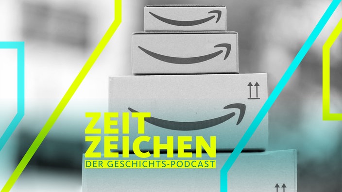 Ein Stapel Amazon-Pakete