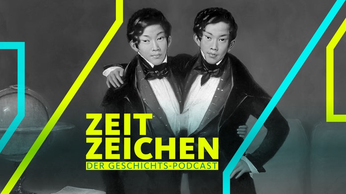 Chang und Eng Bunker, bekannt als die siamesischen Zwillinge
