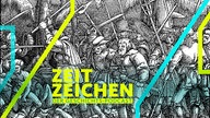 Kämpfende Bauern im Bauernkrieg (Darstellung aus dem 19. Jahrhundert)