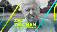 Porträt des britischen Naturforschers Sir David Attenborough