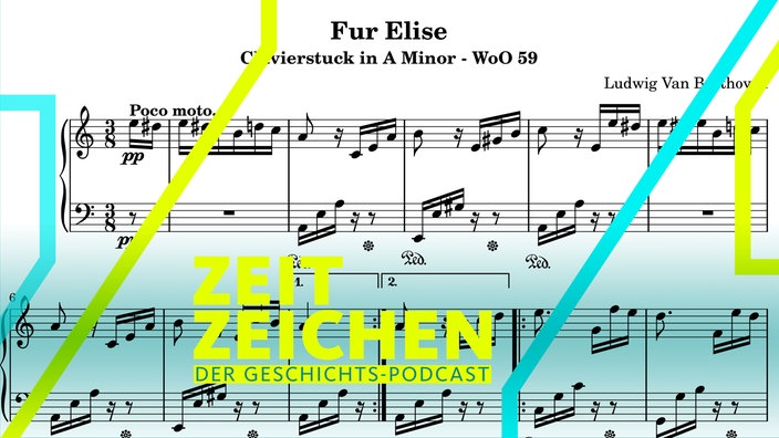 Die Noten von Beethovens "Für Elise"