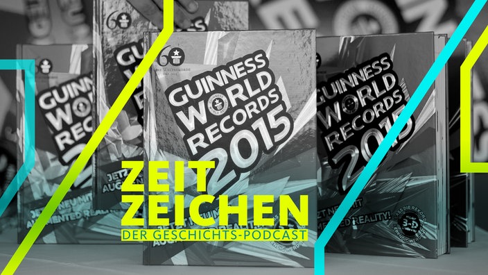 Exemplare der deutschen Ausgabe des Buches "Guinness World Records 2015"