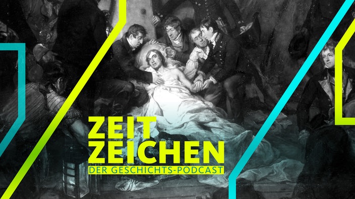 Admiral Horatio Nelsons letzte Momente unter Deck