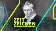 Ein Gemälde zeigt den deutschen Baumeister Karl Friedrich Schinkel