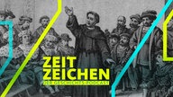 Luther auf dem Reichstag in Worms (Bildtafel, Künstler unbekannt)