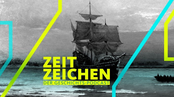 Die "Mayflower" bricht nach Amerika auf 