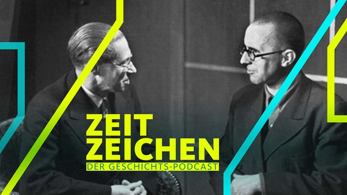 Lion Feuchtwanger und Bertolt Brecht beim Schriftsteller-Kongress 1935 in Paris