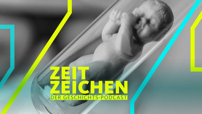 Retortenbaby (Puppe) im Reagenzglas