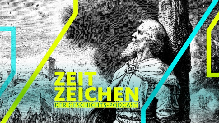 Tile Kolup wird bei Wetzlar als Ketzer verbrannt (Holzschnitt, 19. Jahrhundert)