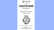 Historischer Druck 1781, Titel des Werks Kritik der reinen Vernunft