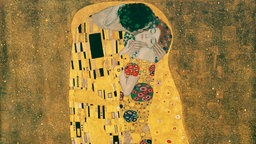 Der Kuss (Liebespaar), Gemälde von Gustav Klimt (1908, vollendet 1909)
