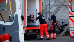 Rettungskräfte bei Hitzewelle in NRW