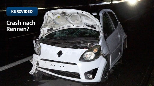 Unfall nach mutmaßlichem Autorennen auf A2 | Video | tn