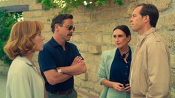 v.l.n.r.: Nicki Jennings (Charlotte Spencer), Tony Brightwell (Emun Elliott), Gabriella Lunez (Madalena Alberto), Tony Lundy (Stephen Cambell Moore)