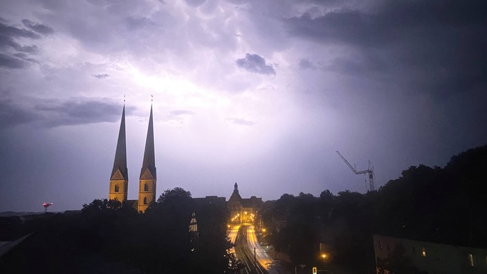 Gewitter über Bielefeld am 13.07.2026