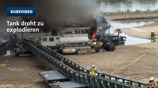 Brand auf Sürther Bootshaus | Video | tn