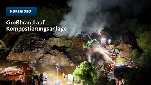 In Hagen brennt weiterhin eine Kompostierungsanlage