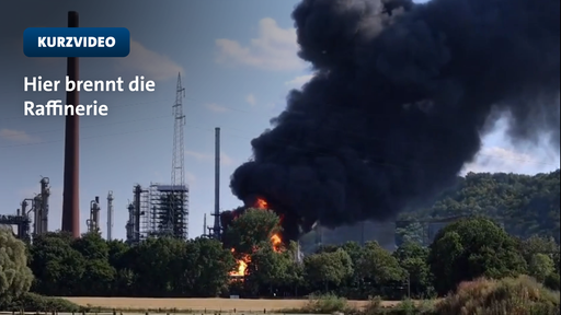 Brand in Raffinerie in Gelsenkirchen ausgebrochen