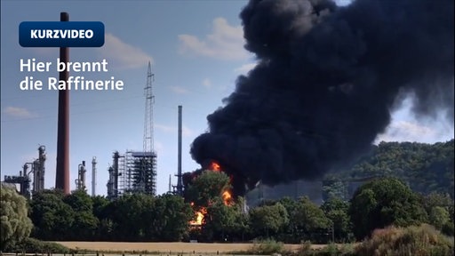 Brand in Raffinerie in Gelsenkirchen ausgebrochen 