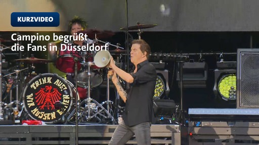 Campino begrüßt die Fans in Düsseldorf | TN