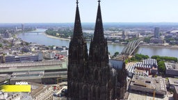 Luftaufnahme vom Kölner Dom