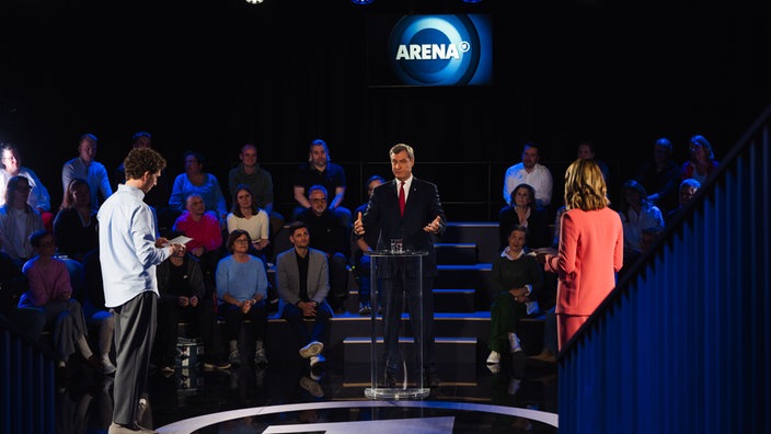 Arena mit Markus Söder