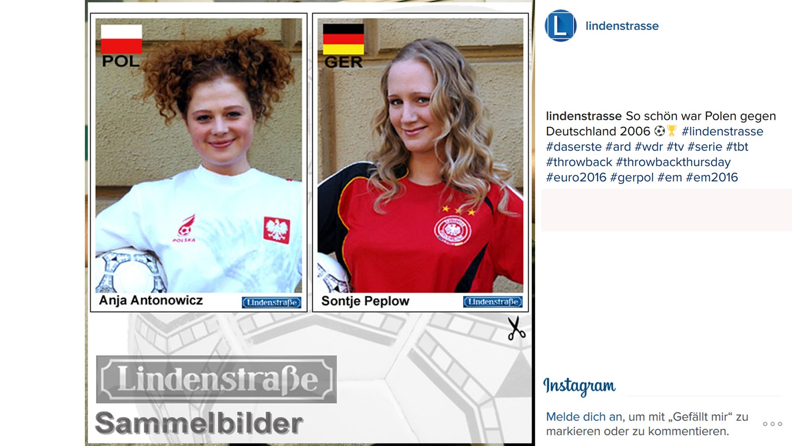 Lindenstraße bei Instagram