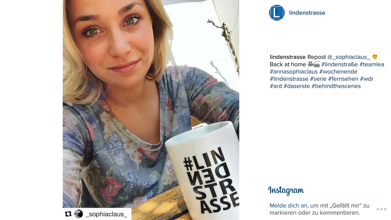 Lindenstraße bei Instagram