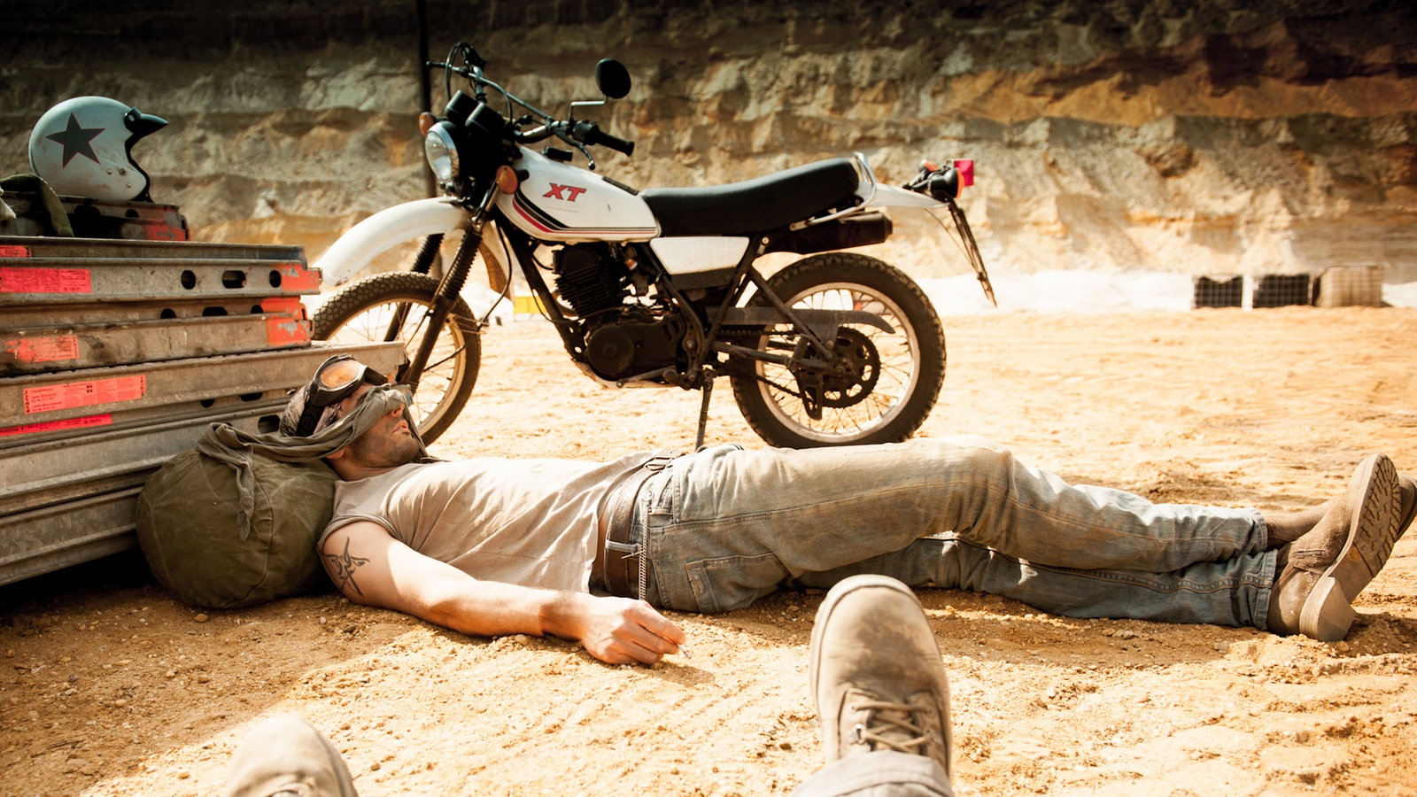 Biker Wüstenshooting