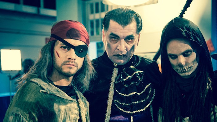 Alex, Murat und Momo am Set