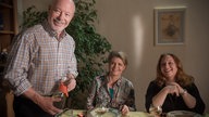 Erich, Gabi und Iffi freuen sich