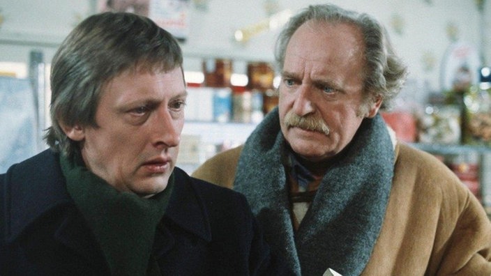 Gottlieb (Fritz Bachschmidt) macht sich und Franz (Raimund Gensel) schwere Vorwürfe.