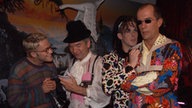 Käthe, Carsten und Lotti sind auf der Badtaste-Party