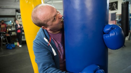 Klaus im Boxclub