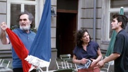Panaiotis hat mit Franz Wittich ein Hühnchen zu rupfen. Selbst dessen Familie Helga (Marie-Luise Marjan) und Hans (Joachim Hermann Luger) können Wittich jedoch nicht dazu bewegen, die Tür zu öffnen.