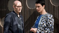 Philipp und Angelina überlegen