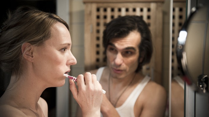 Sandra und Vasily im Bad