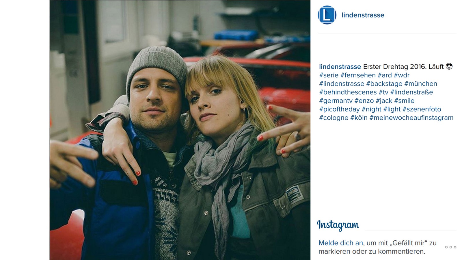 Lindenstraße bei Instagram