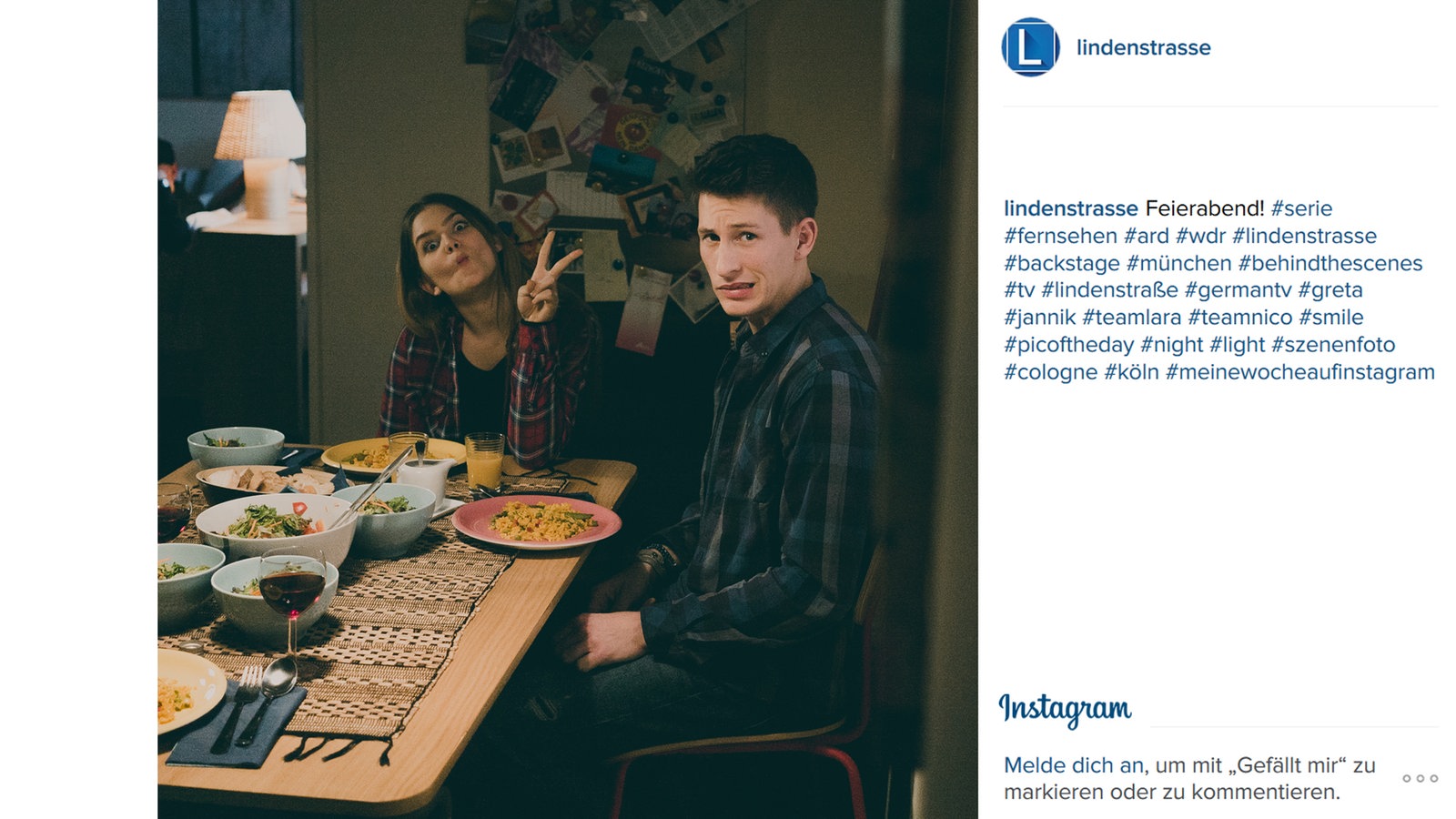 Lindenstraße bei Instagram