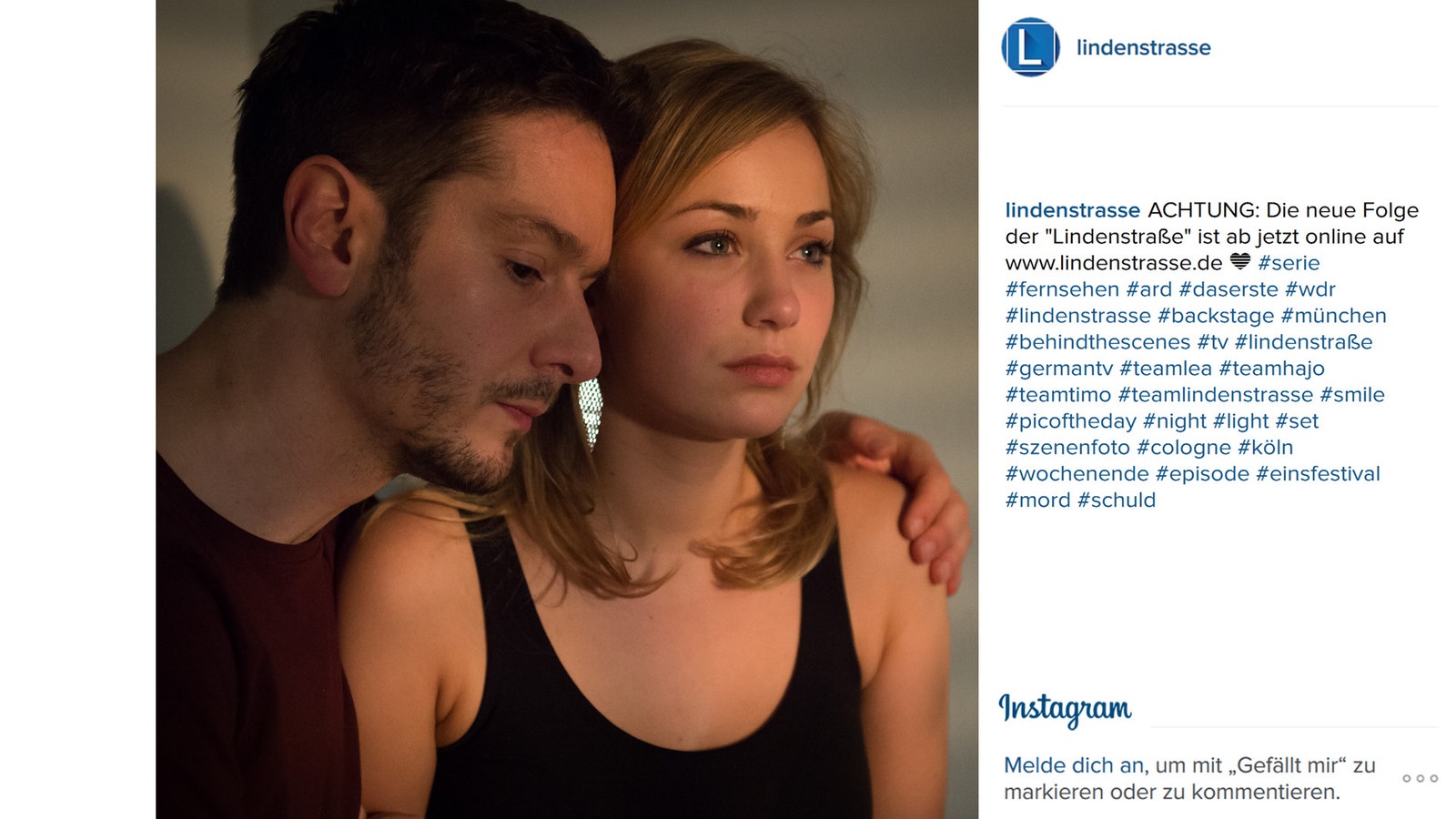 Lindenstraße bei Instagram