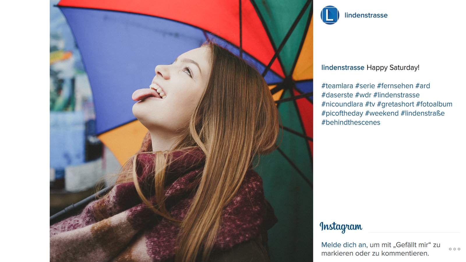Lindenstraße bei Instagram