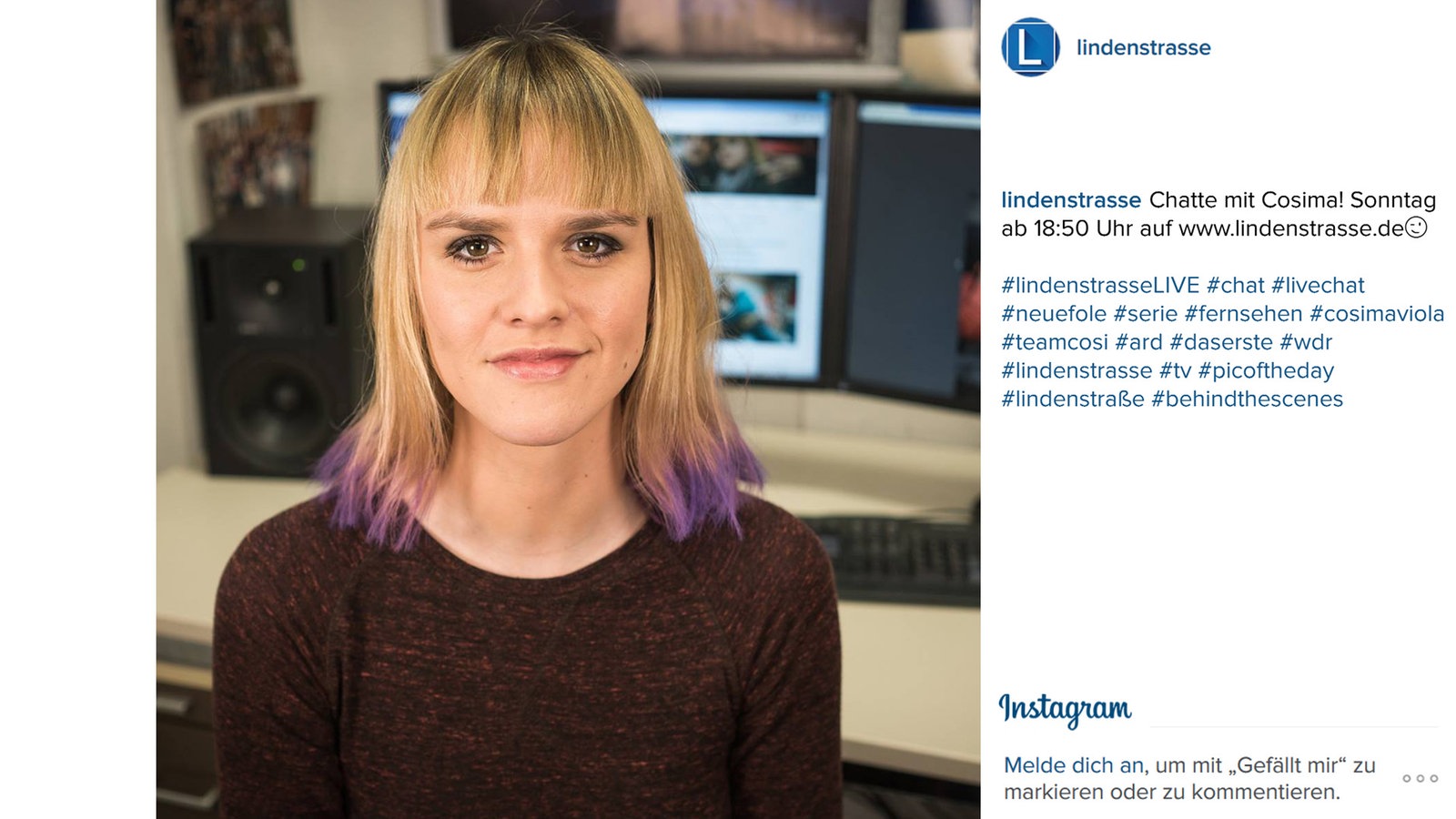 Lindenstraße bei Instagram