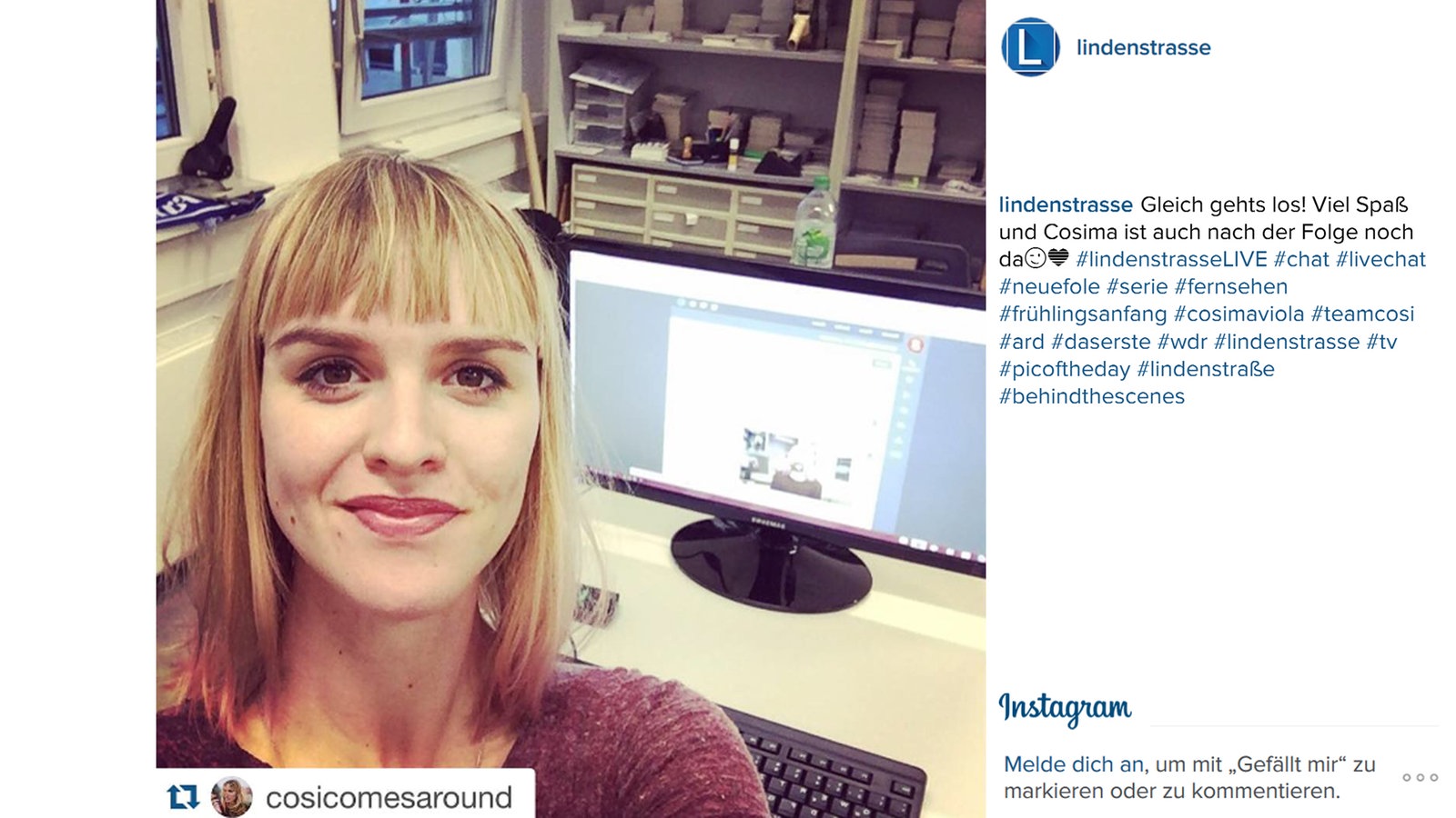 Lindenstraße bei Instagram