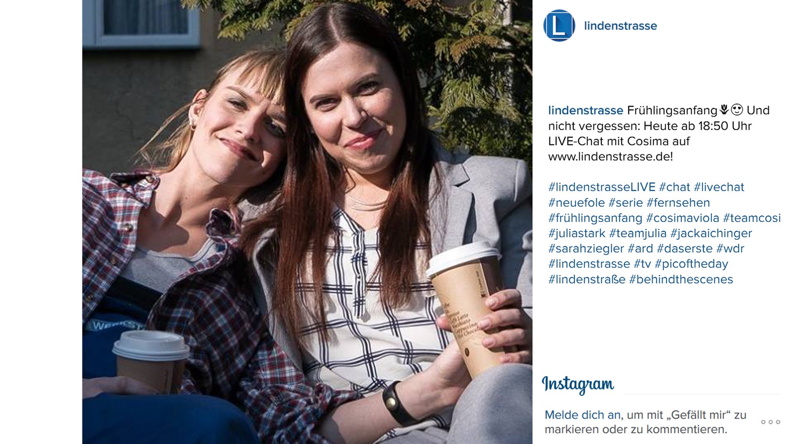 Lindenstraße bei Instagram