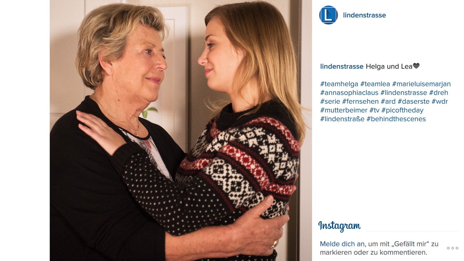 Lindenstraße bei Instagram