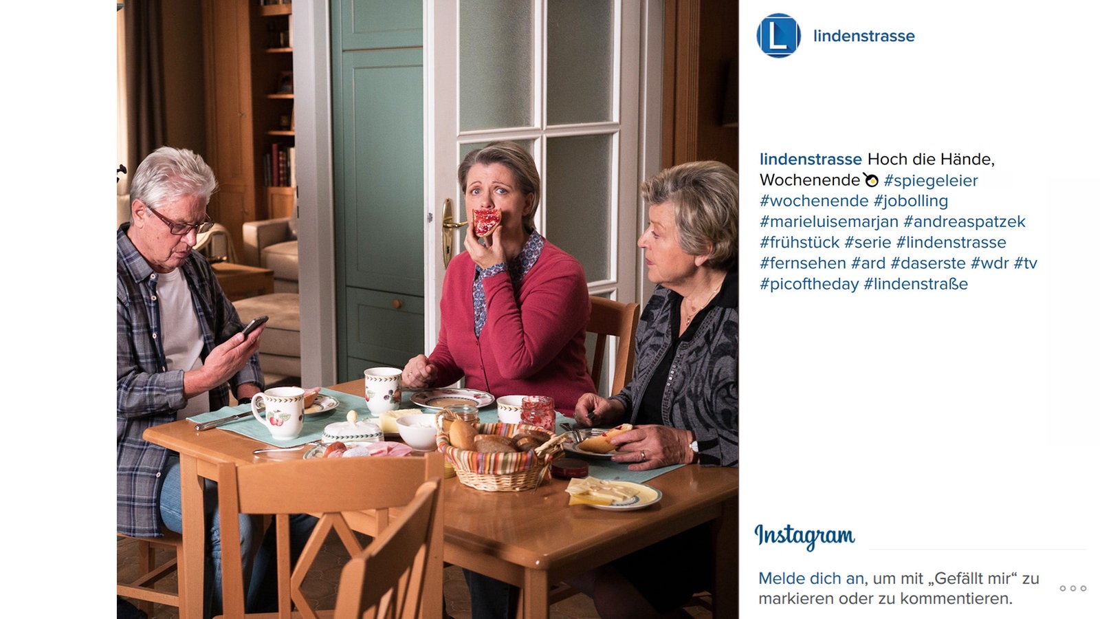 Lindenstraße bei Instagram